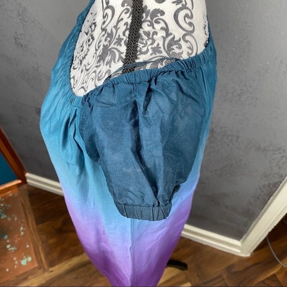 Theory lilian dip dye mini dress purple blue - Picture 7 of 9